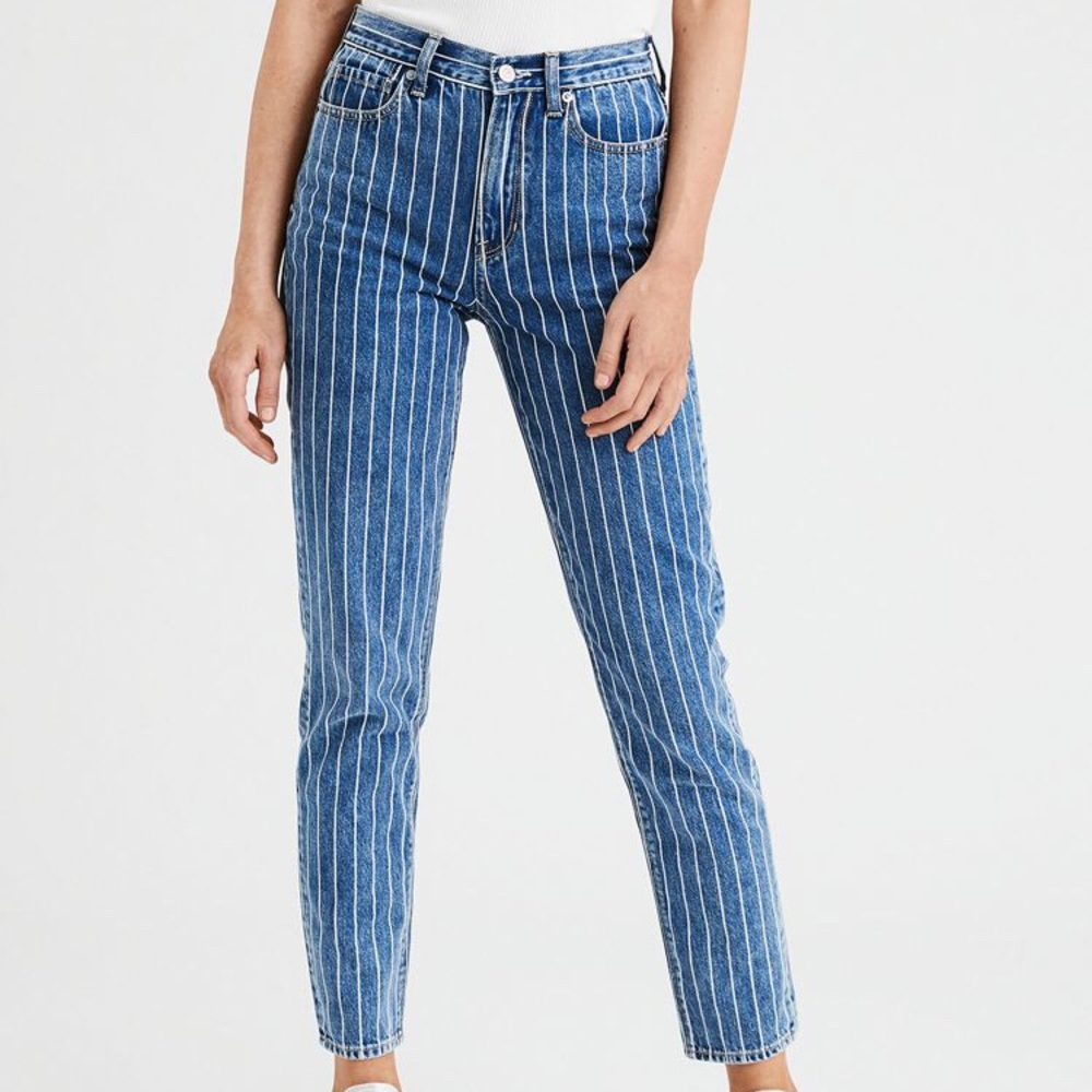 NWT american eagle retro indigo mom jeans size 6